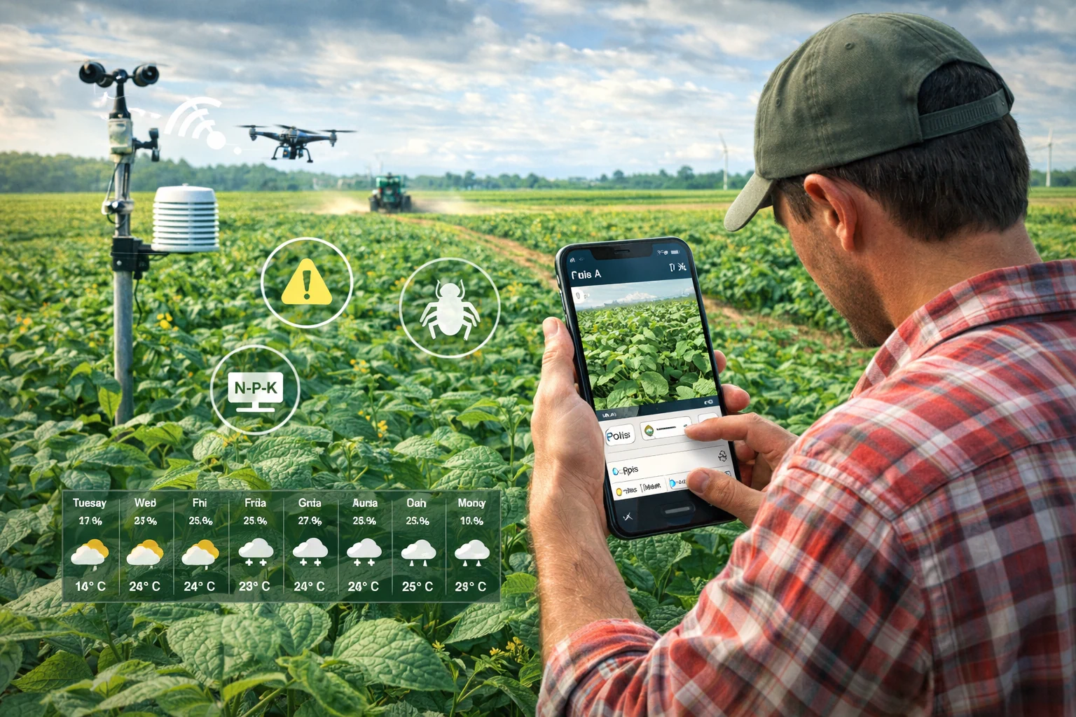 Asystent upraw, fotonotatki, monitoring upraw i praca agronoma w FarmPortal