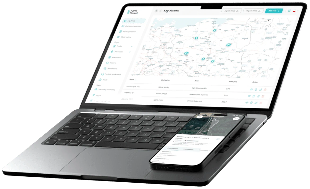 FarmPortal na laptopie i telefonie – załóż bezpłatne konto