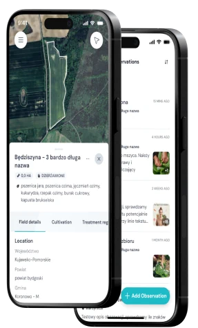Obraz z aplikacją Farmportal zainstalowaną na telefonie